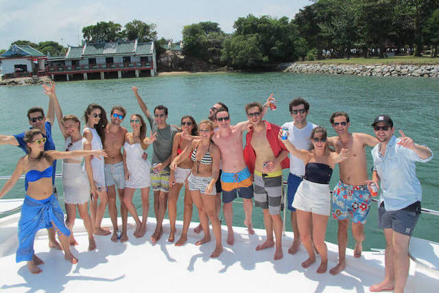 yacht birthday party